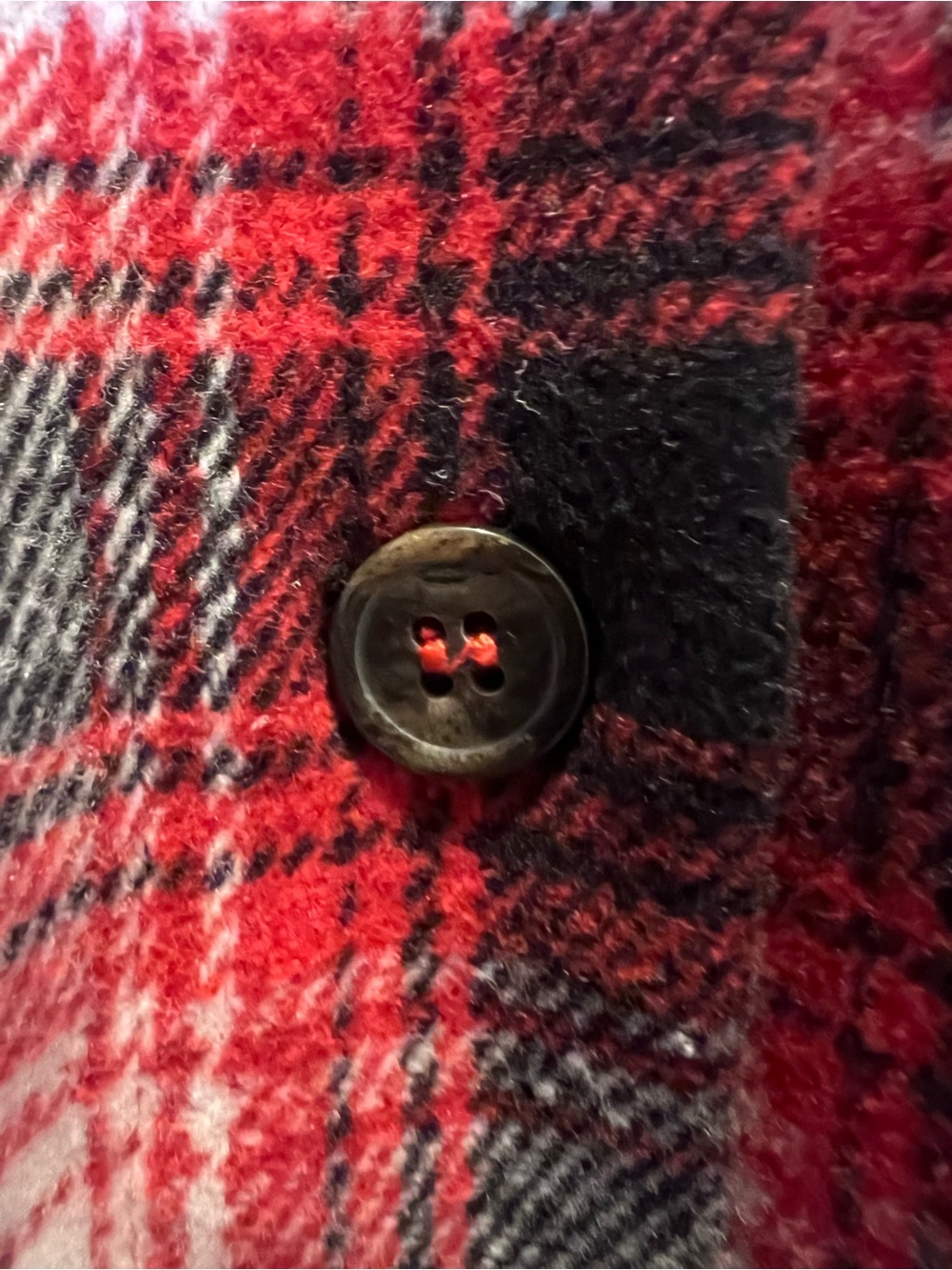 LAMARQUE Plaid Shacket Overshirt Red Black Flannel Jacket M - Picture 7 of 10
